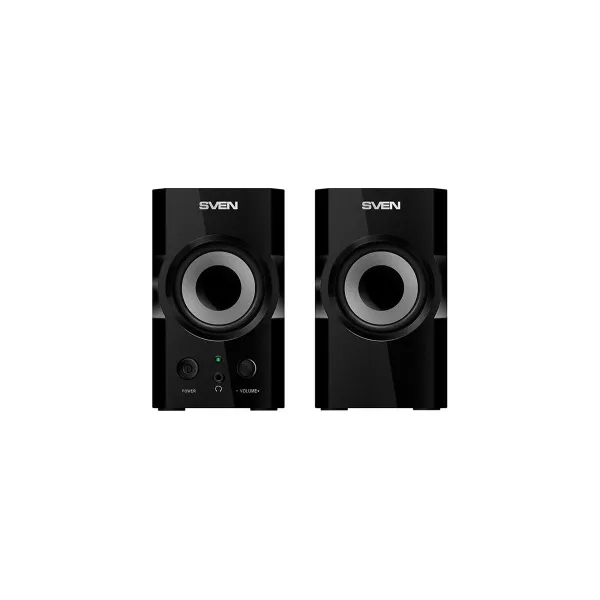 Sven SPS-606 2x3W, Headphone front jack, Front power button and the volume control