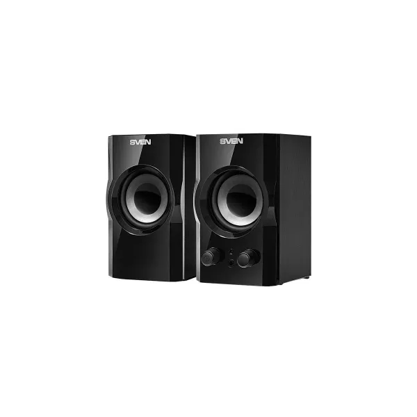 Sven SPS-606 2x3W, Headphone front jack, Front power button and the volume control