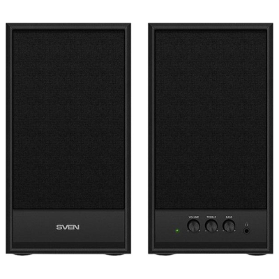 Sven Multimedia - Speaker SVEN SPS-702 (Stereo, 40W, 40Hz-22Hz, Black Leather)