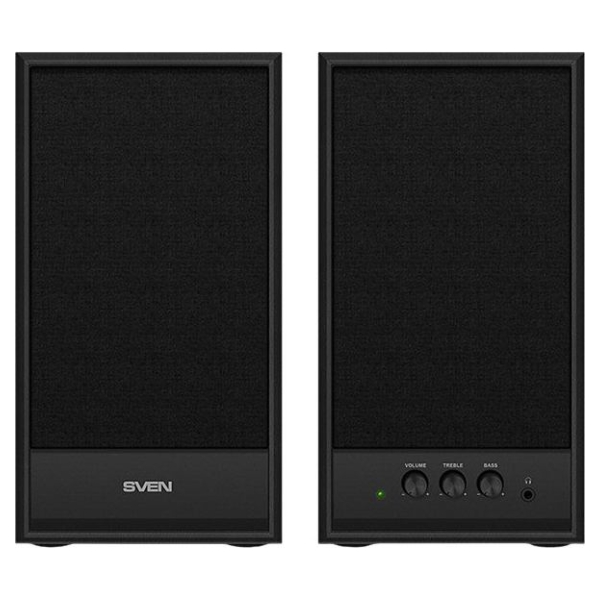 Sven Multimedia - Speaker SVEN SPS-702 (Stereo, 40W, 40Hz-22Hz, Black Leather)