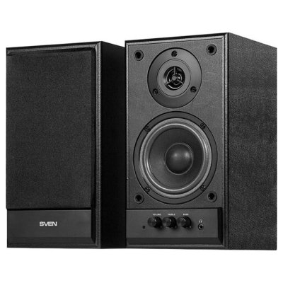 Sven Multimedia - Speaker SVEN SPS-702 (Stereo, 40W, 40Hz-22Hz, Black Leather)
