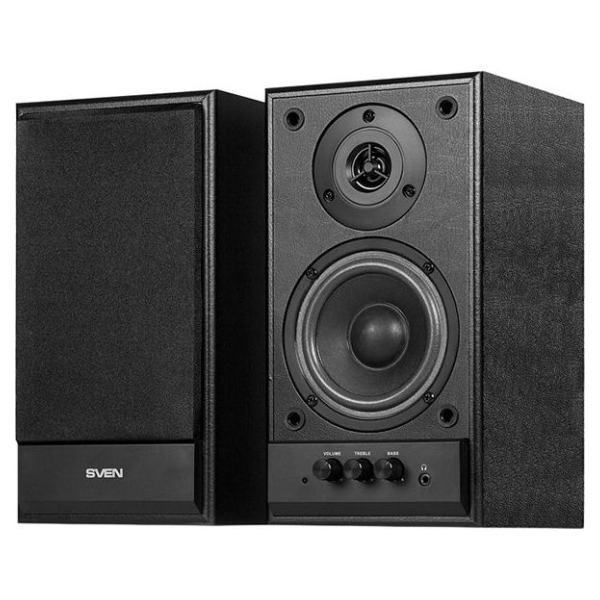 Sven Multimedia - Speaker SVEN SPS-702 (Stereo, 40W, 40Hz-22Hz, Black Leather)