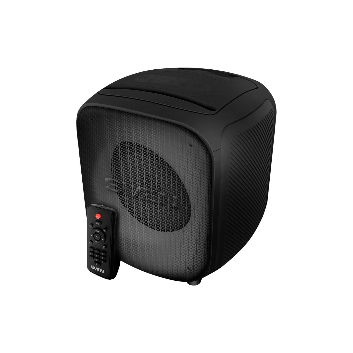 Sven Speaker SVEN PS-555, black, power output 65 W (RMS), TWS, Bluetooth, USB, microSD, RC, lithium battery