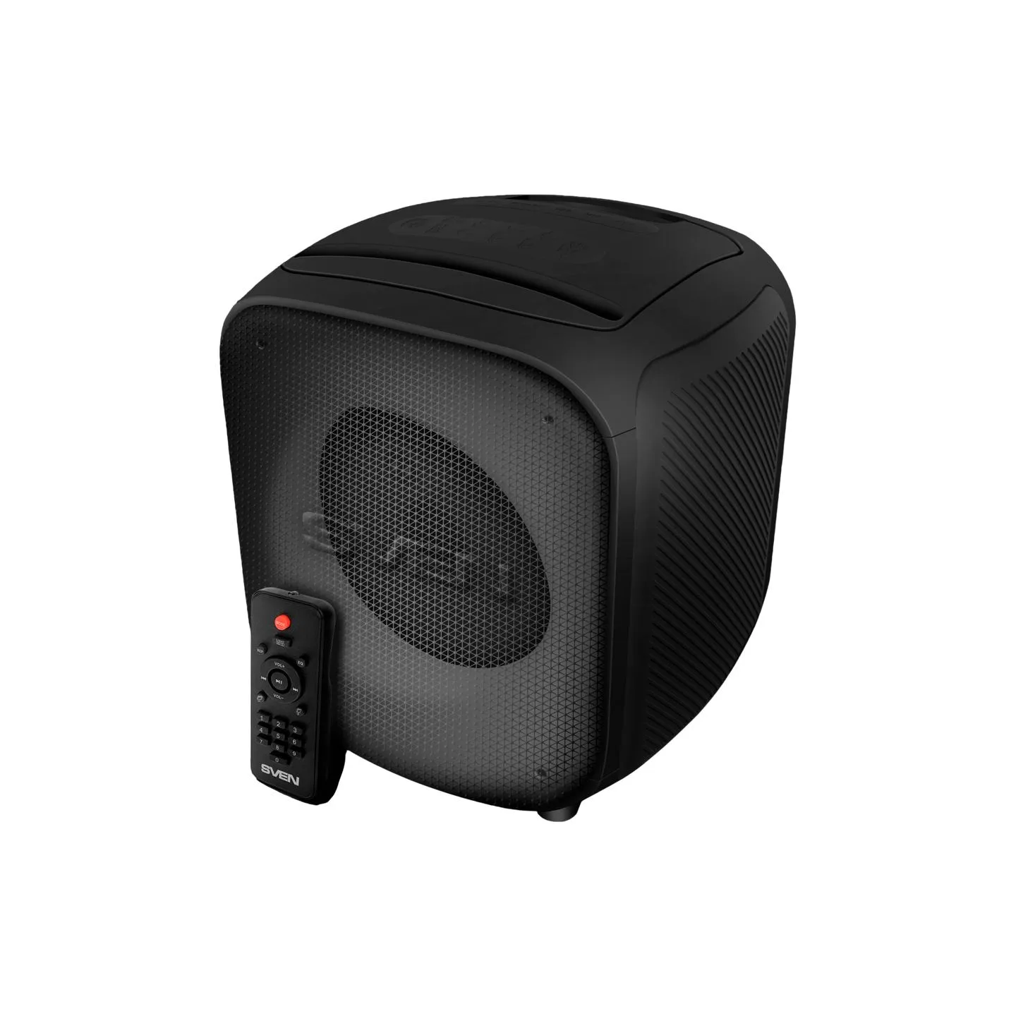 Sven Speaker SVEN PS-555, black, power output 65 W (RMS), TWS, Bluetooth, USB, microSD, RC, lithium battery