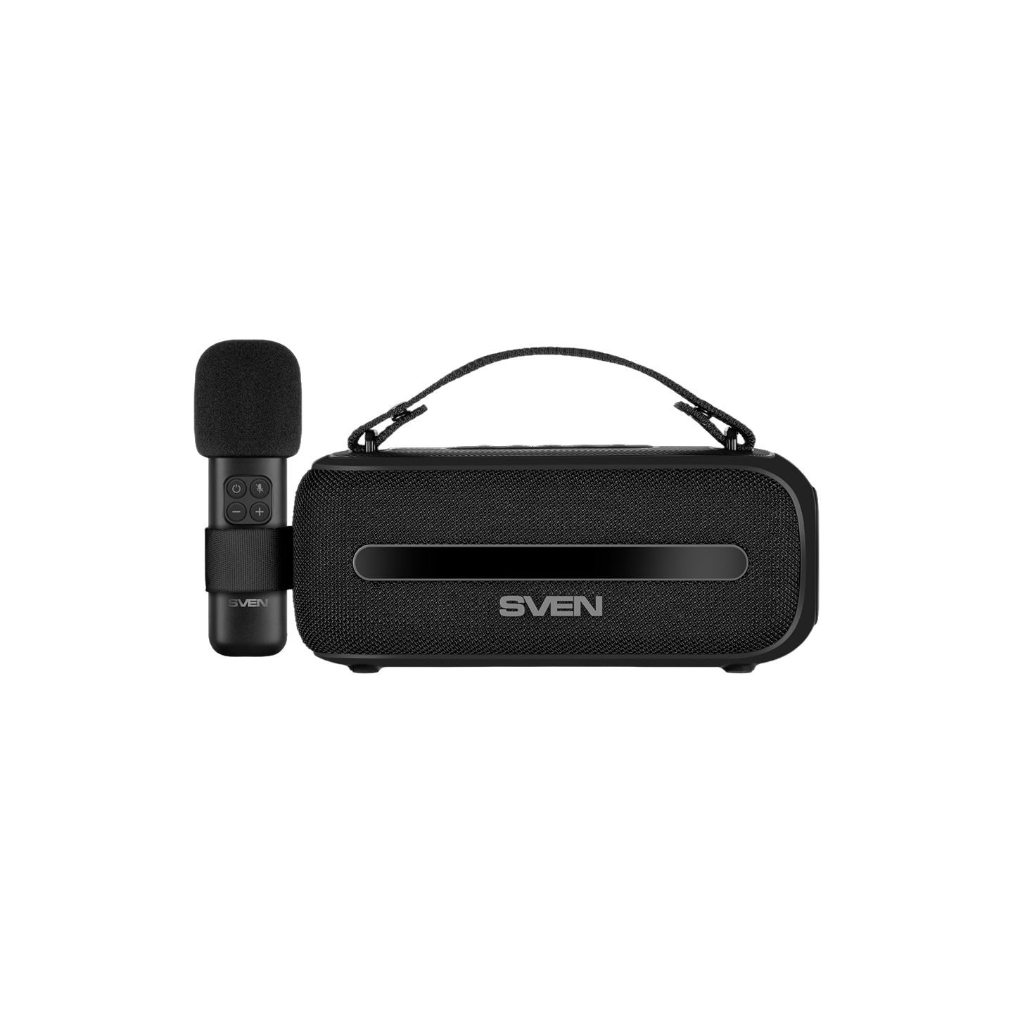 Sven Speaker SVEN PS-255, black (12W, Bluetooth, FM, USB, karaoke mic, 3600mAh)