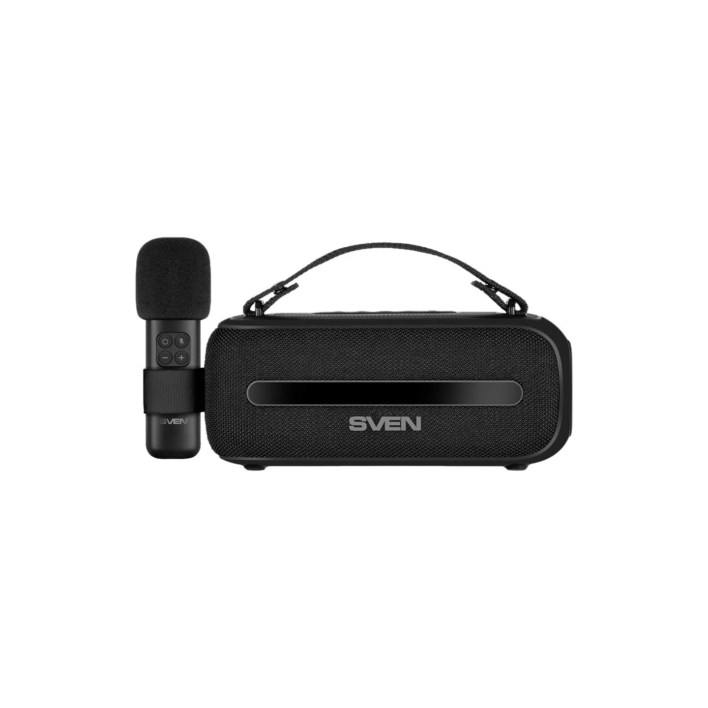 Sven Speaker SVEN PS-255, black (12W, Bluetooth, FM, USB, karaoke mic, 3600mAh)