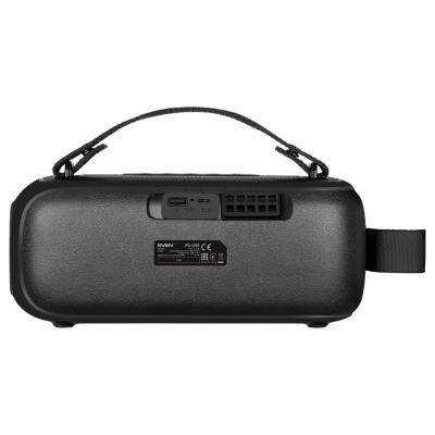 Sven Speaker SVEN PS-255, black (12W, Bluetooth, FM, USB, karaoke mic, 3600mAh)