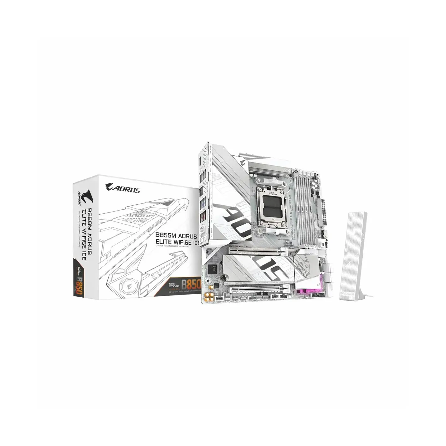 Gigabyte B850M A ELT WF6E ICE AM5 MB