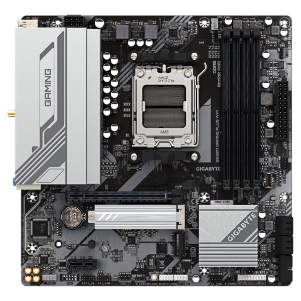 Gigabyte B650M GAMING PLUS WF | Processor family AMD | Processor socket AM5 | DDR5 | Supported hard disk drive interfaces M.2, S