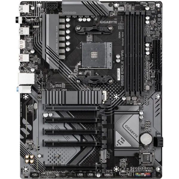 Gigabyte B550 EAGLE WIFI6 | Processor family AMD | Processor socket AM4 | DDR4 | Supported hard disk drive interfaces SATA, M.2 