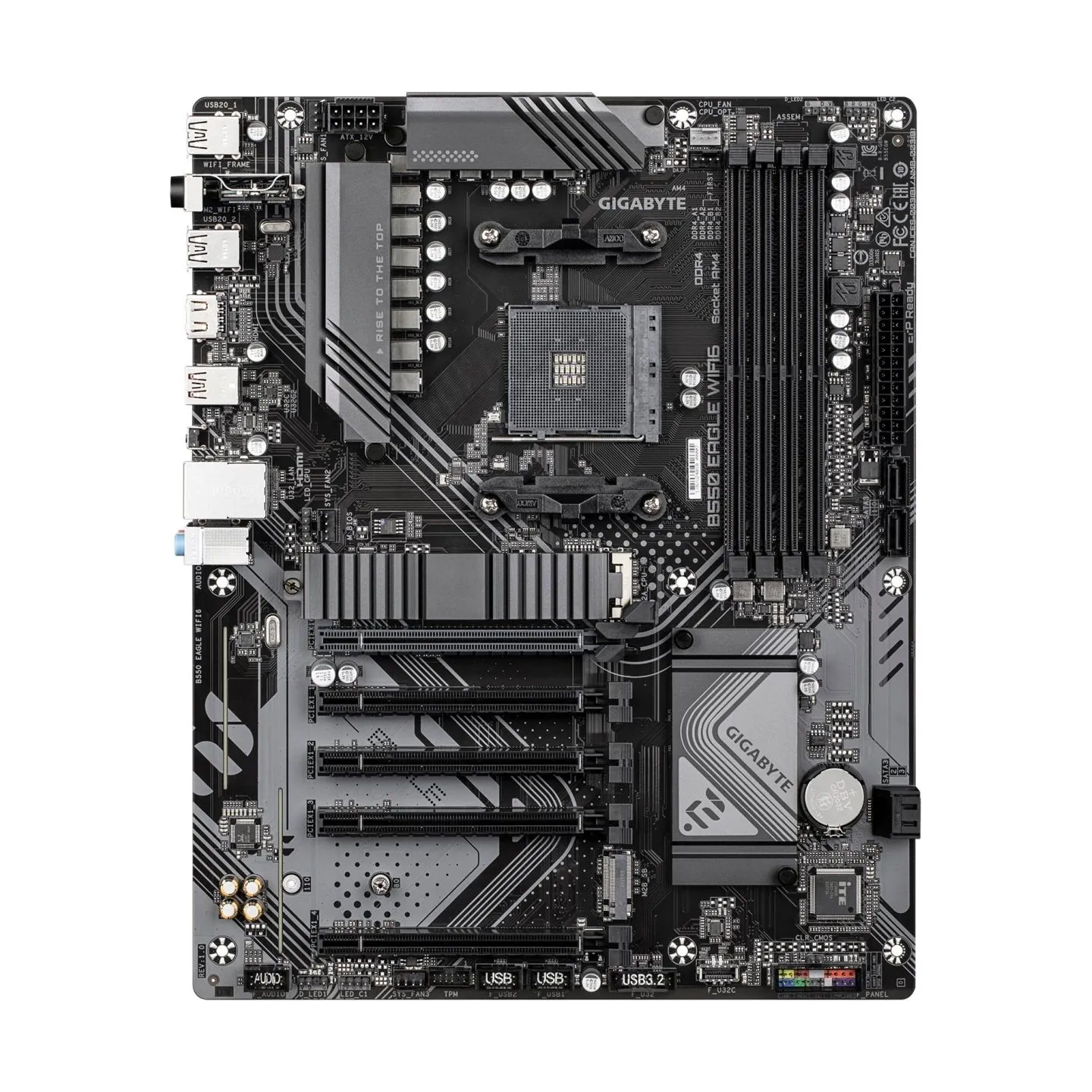 Gigabyte B550 EAGLE WIFI6 | Processor family AMD | Processor socket AM4 | DDR4 | Supported hard disk drive interfaces SATA, M.2 