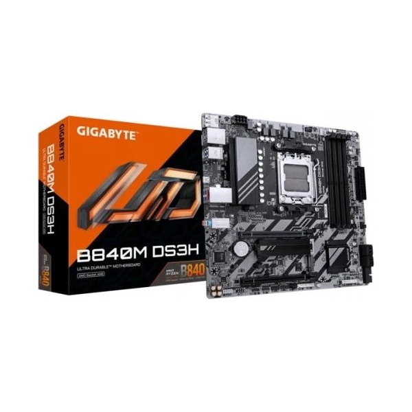 Gigabyte Motherboard B840M DS3H AM5 4DDR5 HDMI/2DP mATX