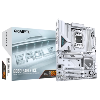 Gigabyte B850 EAGLE ICE | Processor family AMD | Processor socket AM5 | DDR5 | Supported hard disk drive interfaces SATA, M.2 | 