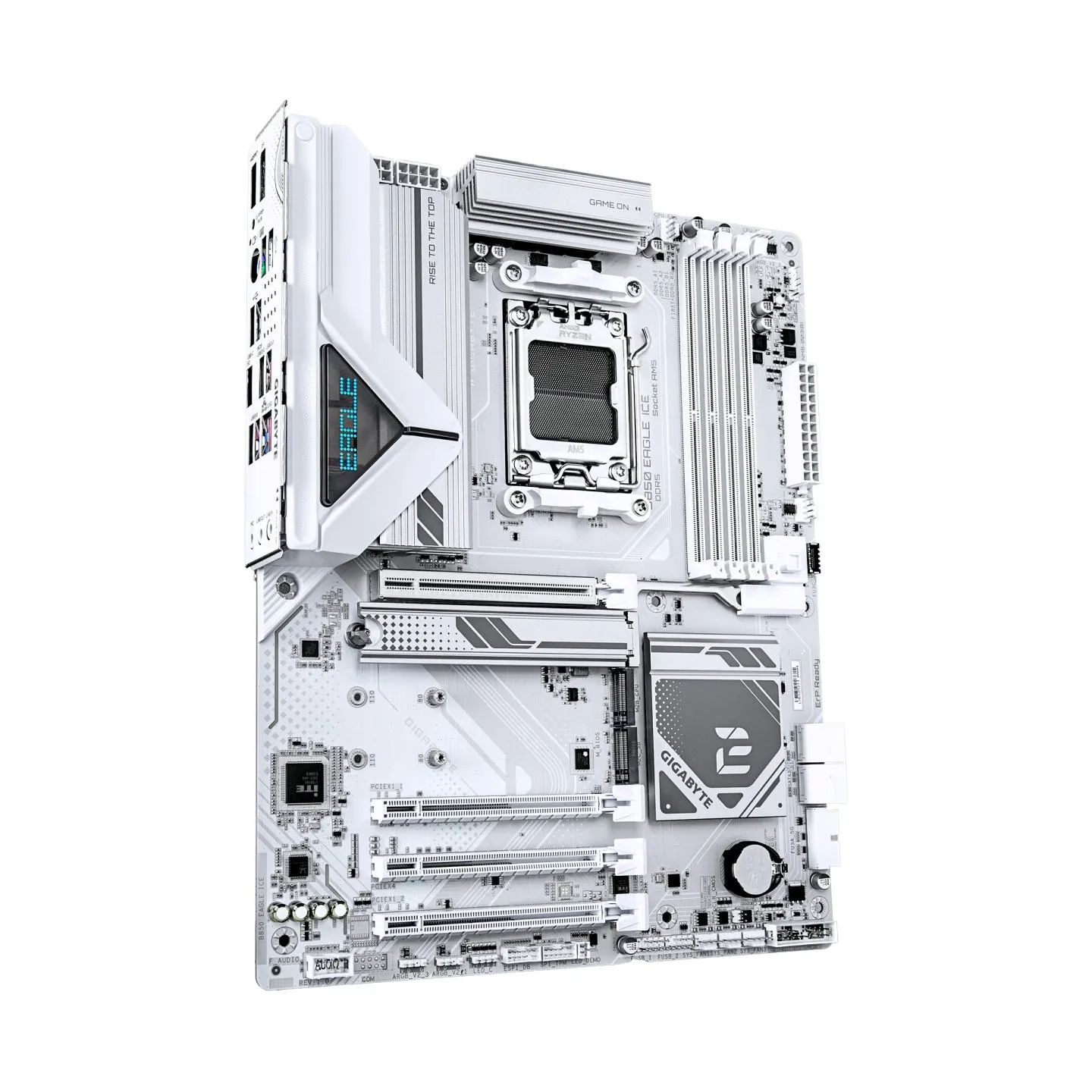 Gigabyte B850 EAGLE ICE | Processor family AMD | Processor socket AM5 | DDR5 | Supported hard disk drive interfaces SATA, M.2 | 