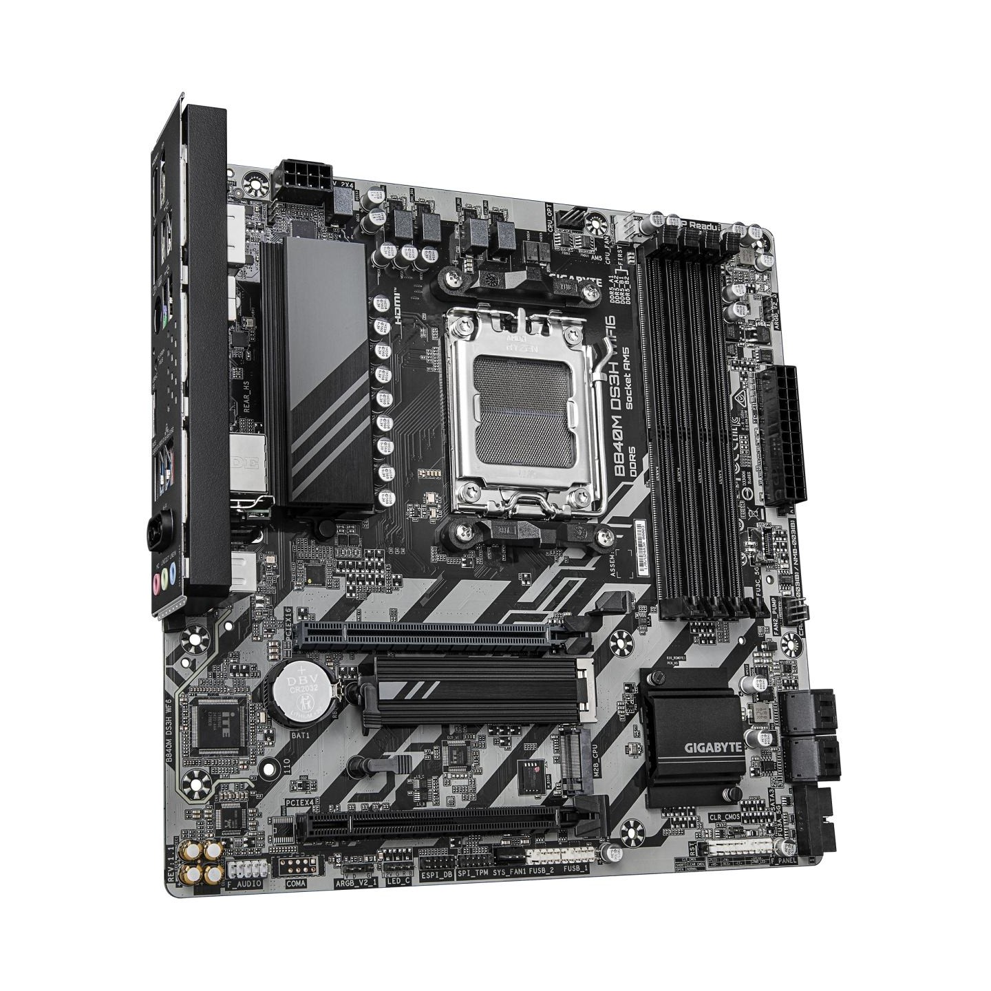 Gigabyte B840M DS3H WIFI6 (rev. 1.1) | Processor family AMD | Processor socket AM5 | DDR5 | Supported hard disk drive interfaces
