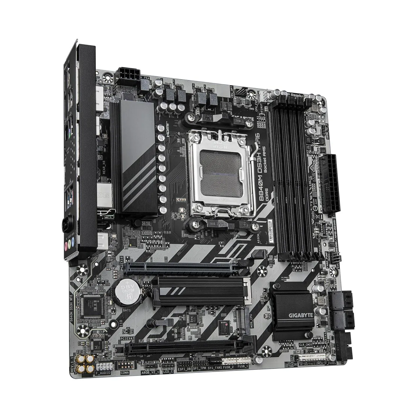 Gigabyte B840M DS3H WIFI6 (rev. 1.1) | Processor family AMD | Processor socket AM5 | DDR5 | Supported hard disk drive interfaces