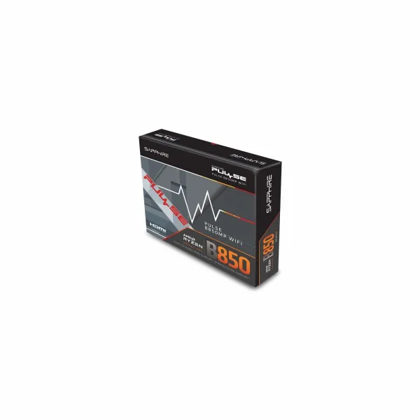 Sapphire AMD B850M AM5 PULSE Ryzen R9/R7/R5, 4x DDR5 7600MHz, PCIE 4.0 x16, 1x M.2 Gen5, 1x M.2 Gen4, LAN 2.5 Gbps, WIFI6, USB, 