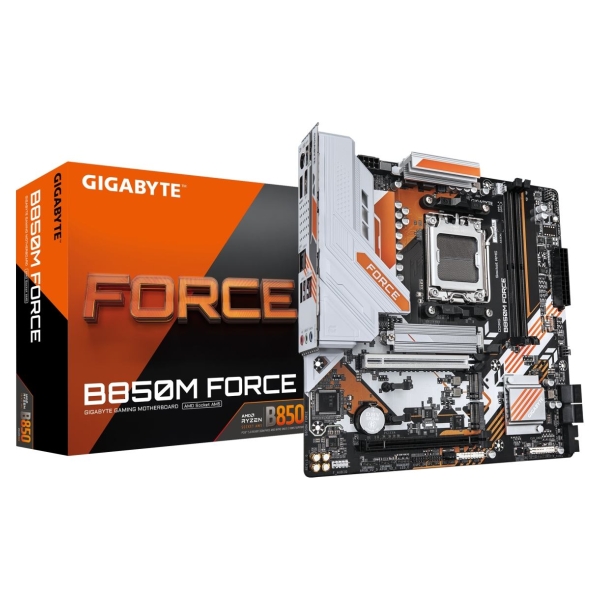 Gigabyte B850M FORCE (rev. 1.0) | Processor family AMD | Processor socket AM5 | DDR5 | Supported hard disk drive interfaces SATA