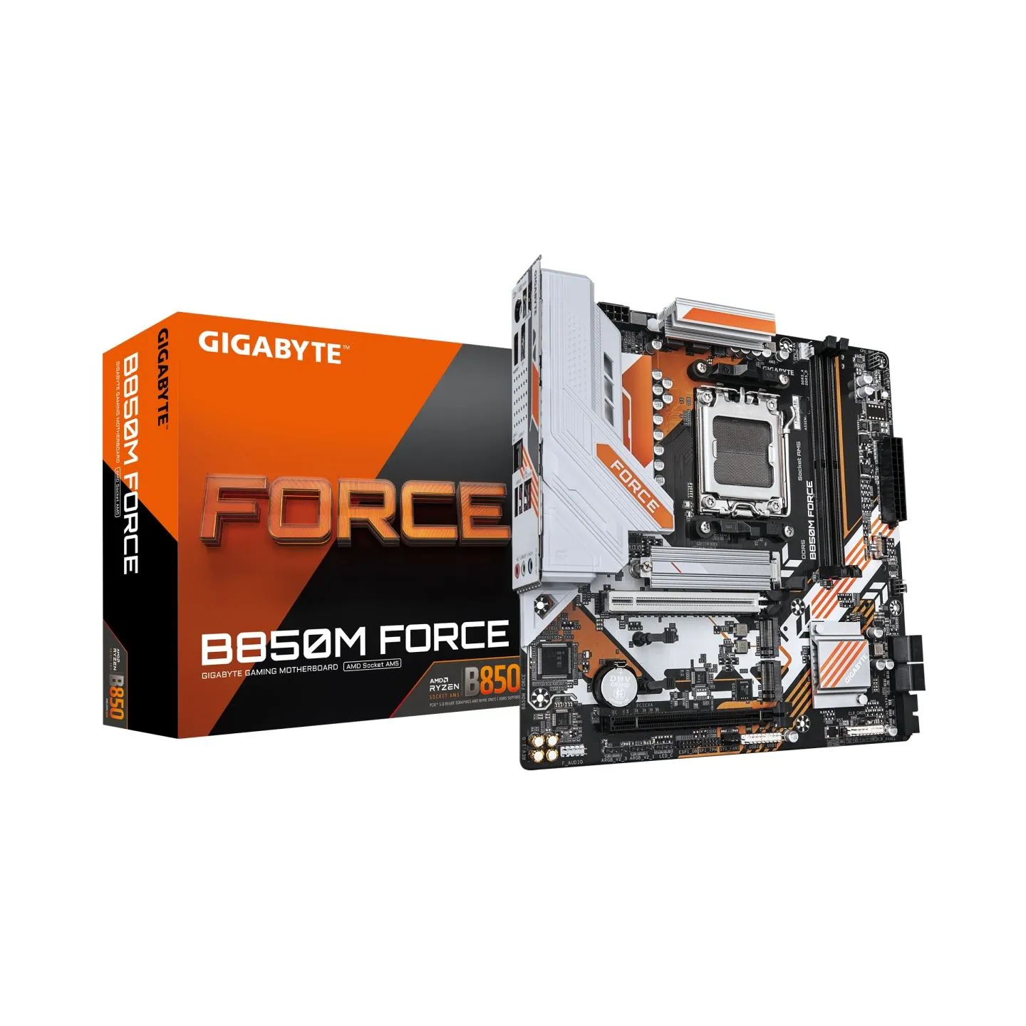 Gigabyte B850M FORCE (rev. 1.0) | Processor family AMD | Processor socket AM5 | DDR5 | Supported hard disk drive interfaces SATA