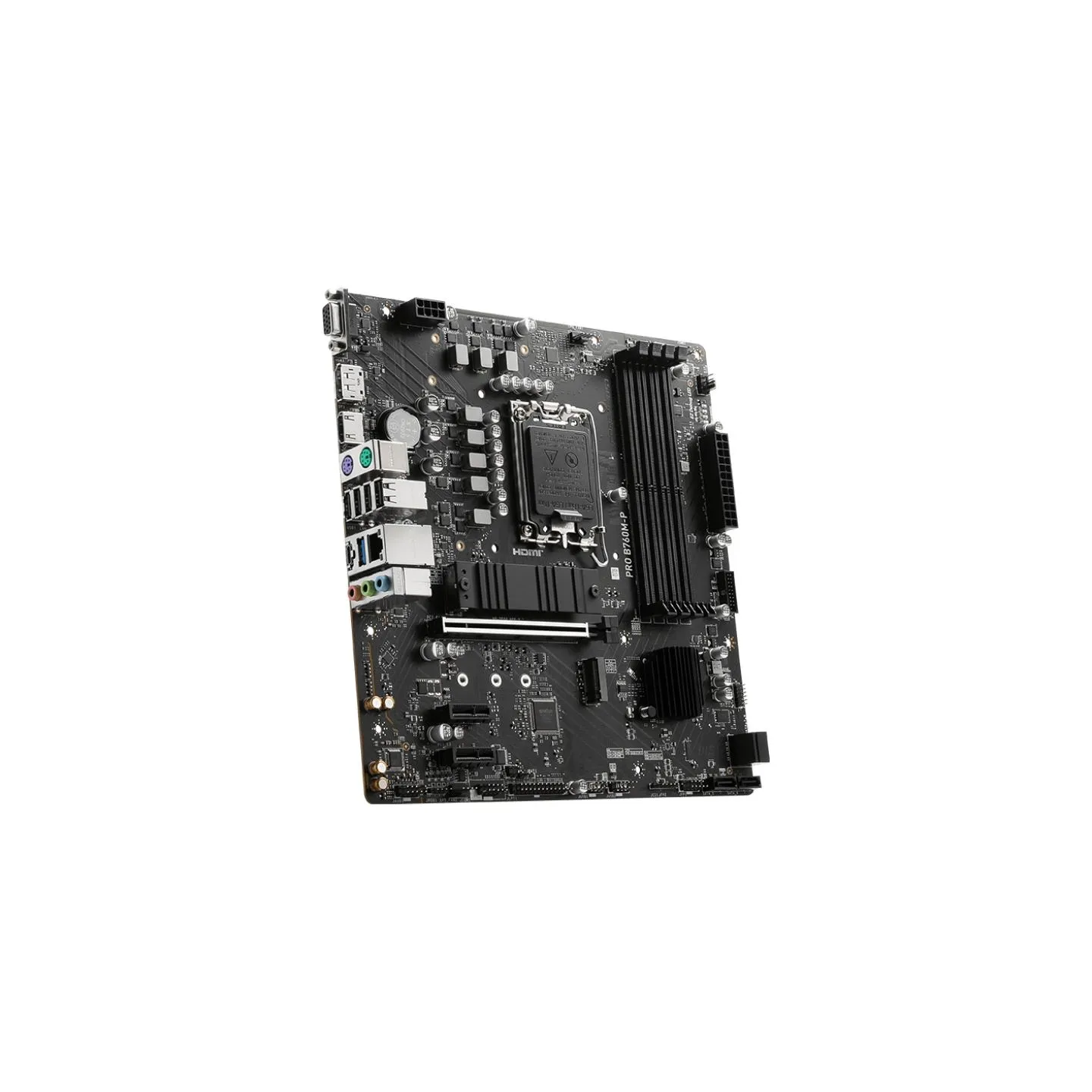 MSI | PRO B760M-P | Processor family Intel | Processor socket  LGA1700 | DDR5 DIMM | Memory slots 4 | Supported hard disk drive 