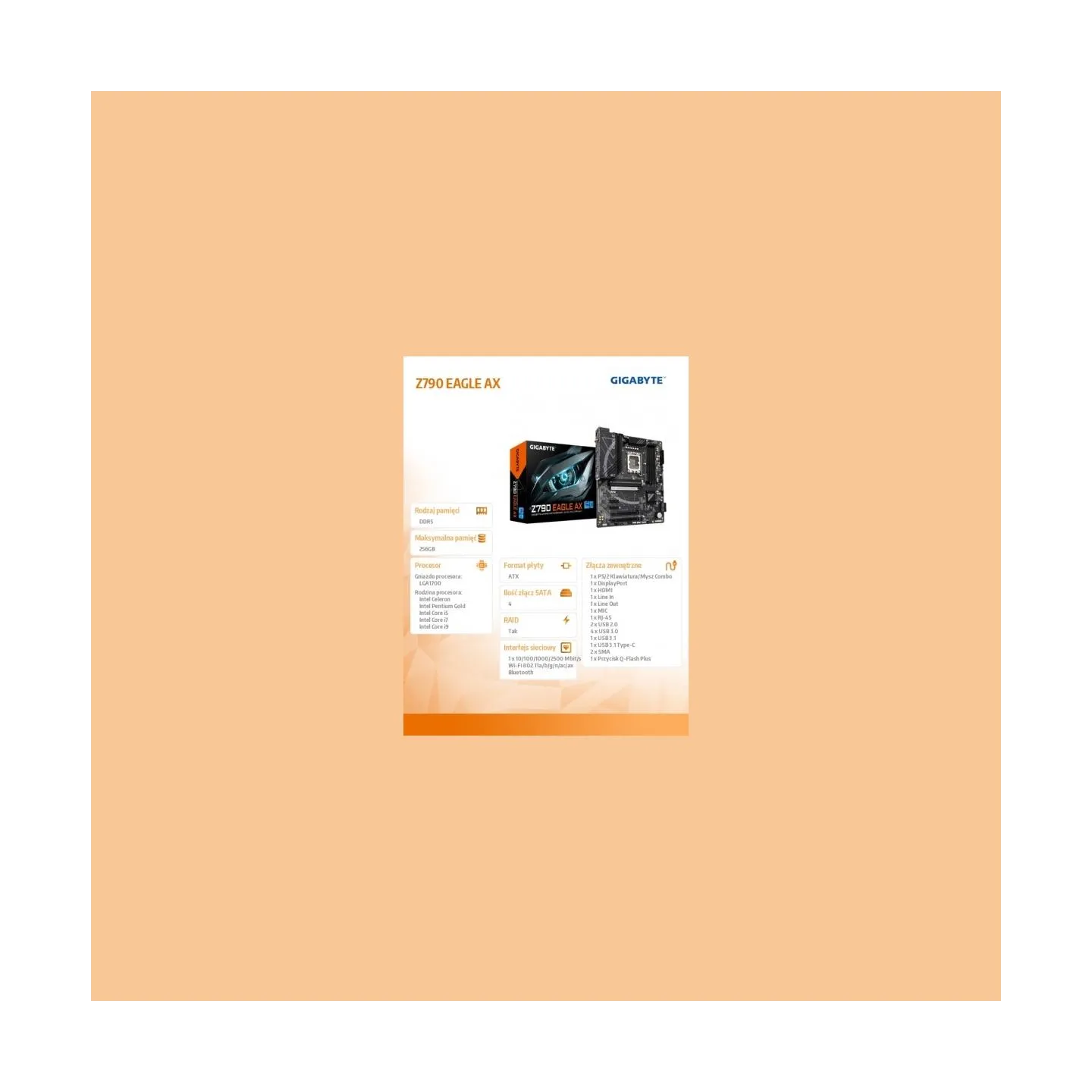 Gigabyte Z790 EAGLE AX LGA1700 MB