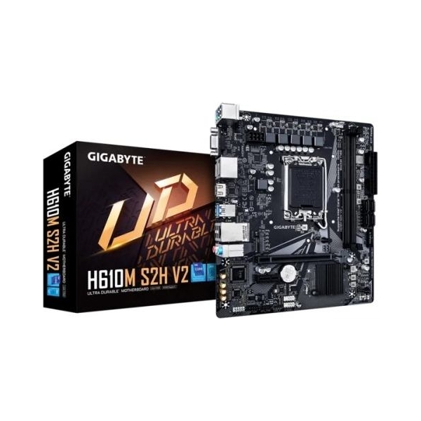 Gigabyte Motherboard H610M S2H V2 s1700 2DDR 5 DP/HDMI/DSUB M.2 mATX