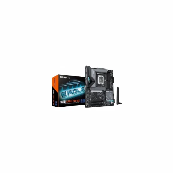 Gigabyte B860 EAGLE WIFI6E | Processor family Intel | Processor socket LGA1851 | DDR5 | Supported hard disk drive interfaces SAT