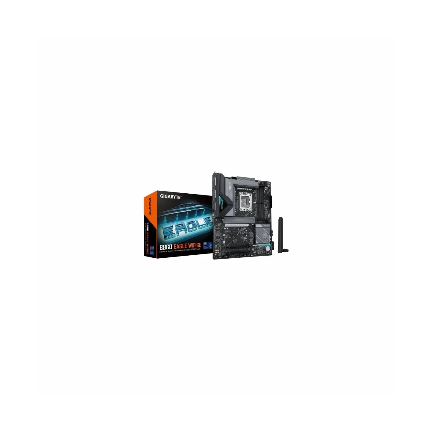 Gigabyte B860 EAGLE WIFI6E | Processor family Intel | Processor socket LGA1851 | DDR5 | Supported hard disk drive interfaces SAT