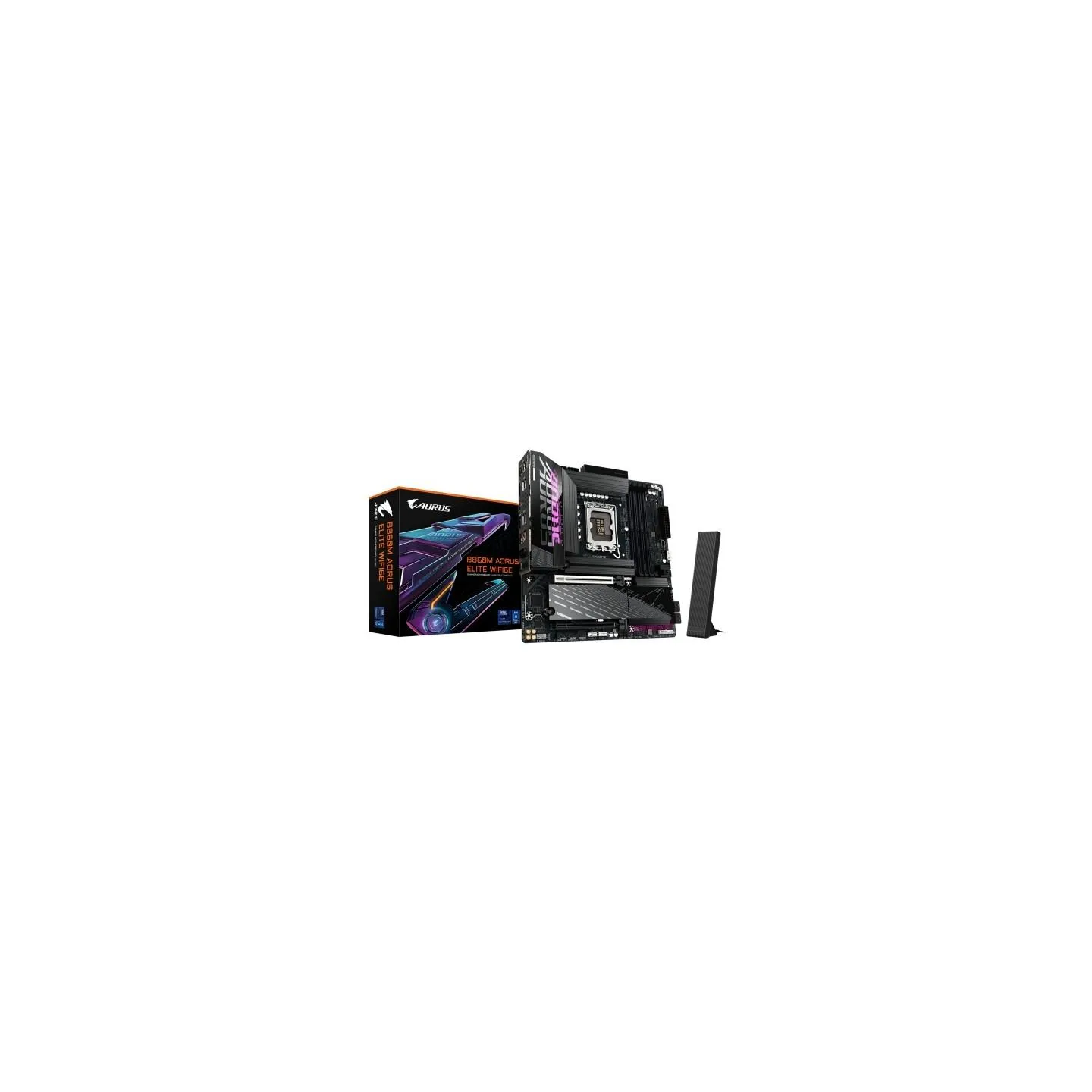 Gigabyte B860M AORUS ELITE WIFI6E | Processor family Intel | Processor socket LGA1851 | DDR5 | Supported hard disk drive interfa