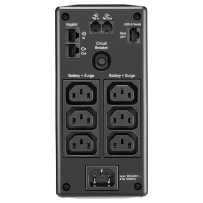 APC BACK UPS PRO BR 650VA, 6 OUTLETS, AVR, LCD INTERFACE