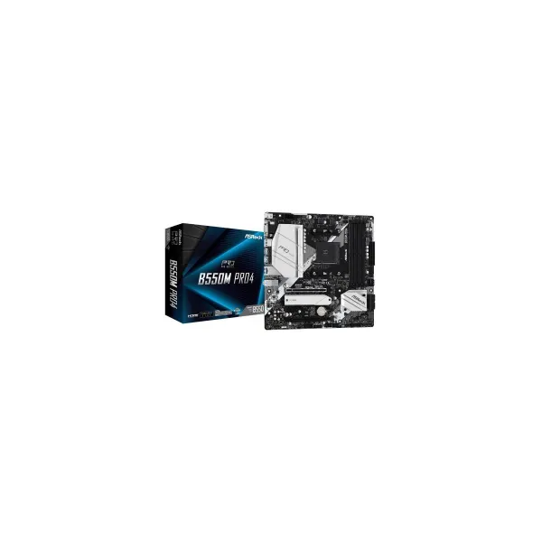 Asrock Motherboard B550M Pro4 AM4 4DDR4 HDMI/DP/D-SUB M.2 mATX