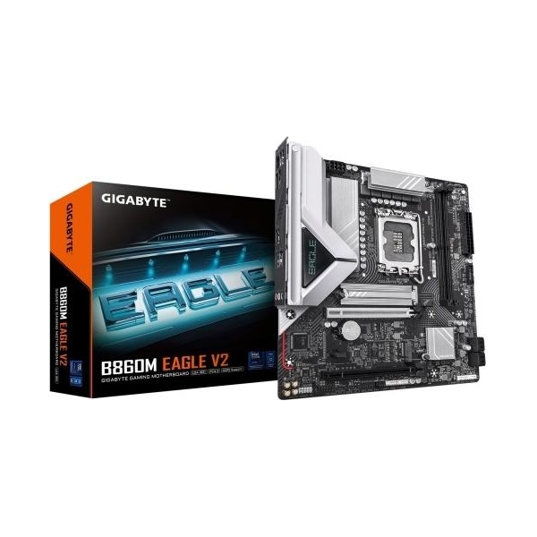 Gigabyte B860M EAGLE V2 | Processor family Intel | Processor socket LGA1851 | DDR5 | Supported hard disk drive interfaces SATA, 