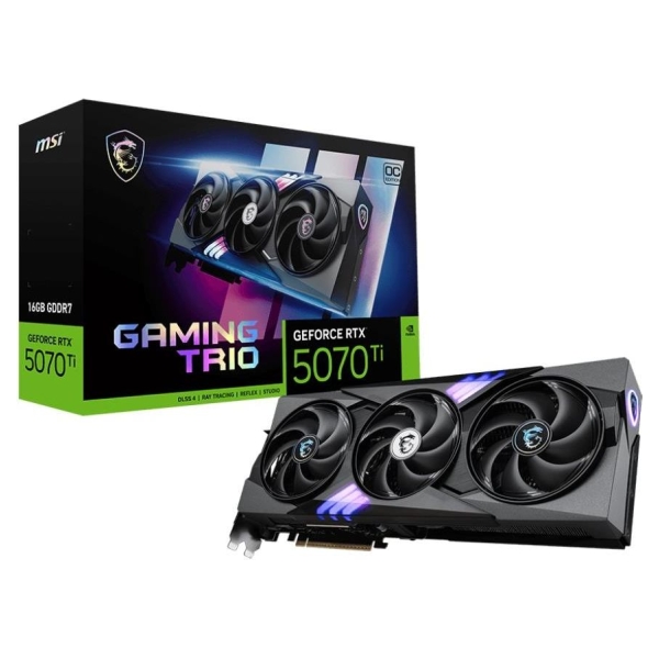 MSI Graphics Card|MSI|NVIDIA GeForce RTX 5070 Ti|16 GB|GDDR7|256 bit|PCIE 5.0 16x|Dual Slot Fansink|1xHDMI|3xDisplayPort|RTX5070