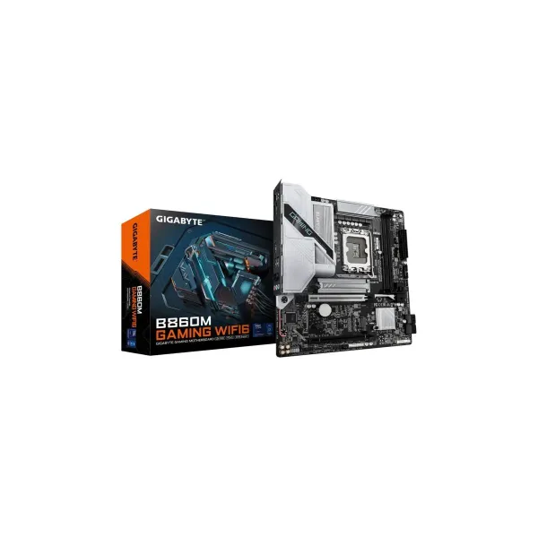 Gigabyte B860M GAMING WIFI6 | Processor family Intel | Processor socket LGA1851 | DDR5 | Supported hard disk drive interfaces M.