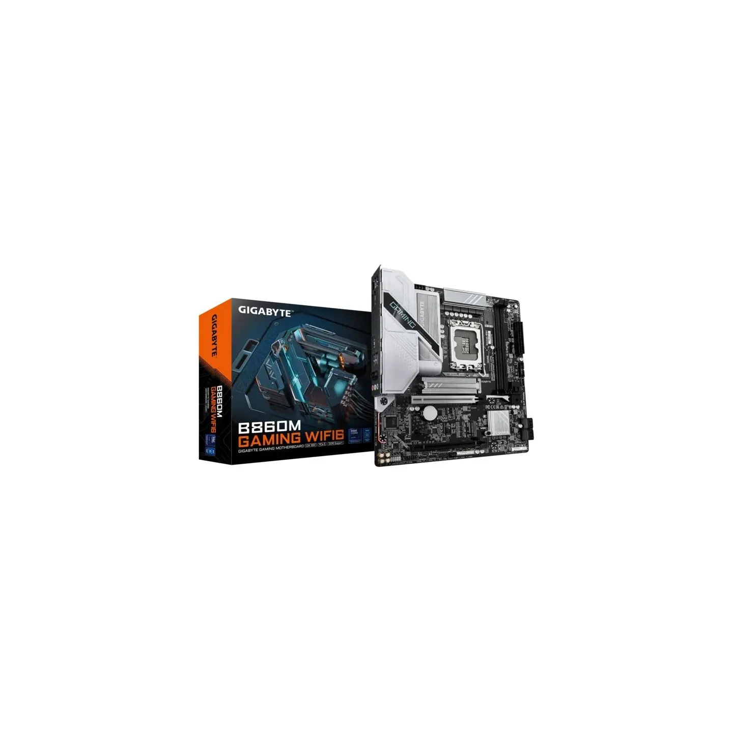 Gigabyte B860M GAMING WIFI6 | Processor family Intel | Processor socket LGA1851 | DDR5 | Supported hard disk drive interfaces M.