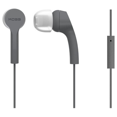 Koss | Headphones | KEB9iGRY | Wired | In-ear | Microphone | Gray