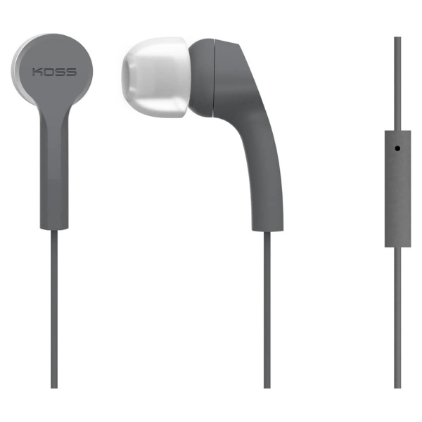 Koss | Headphones | KEB9iGRY | Wired | In-ear | Microphone | Gray