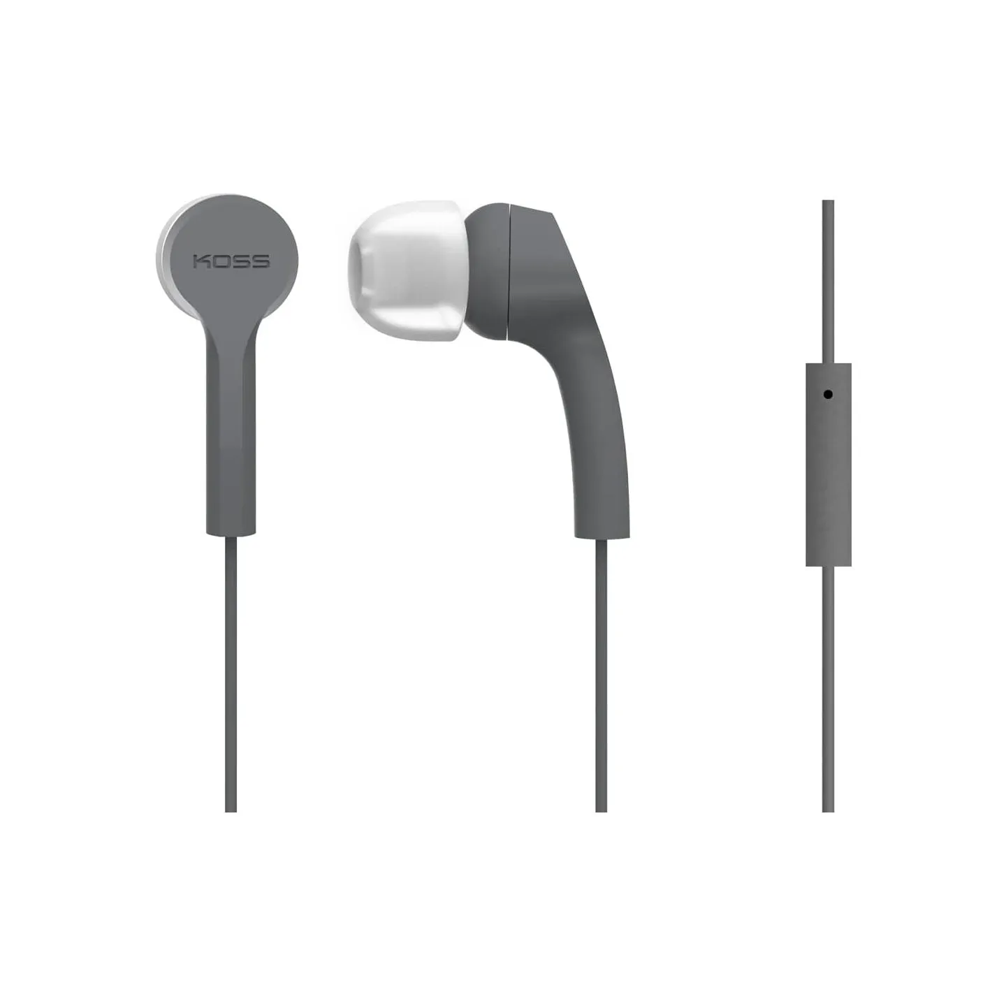 Koss | Headphones | KEB9iGRY | Wired | In-ear | Microphone | Gray