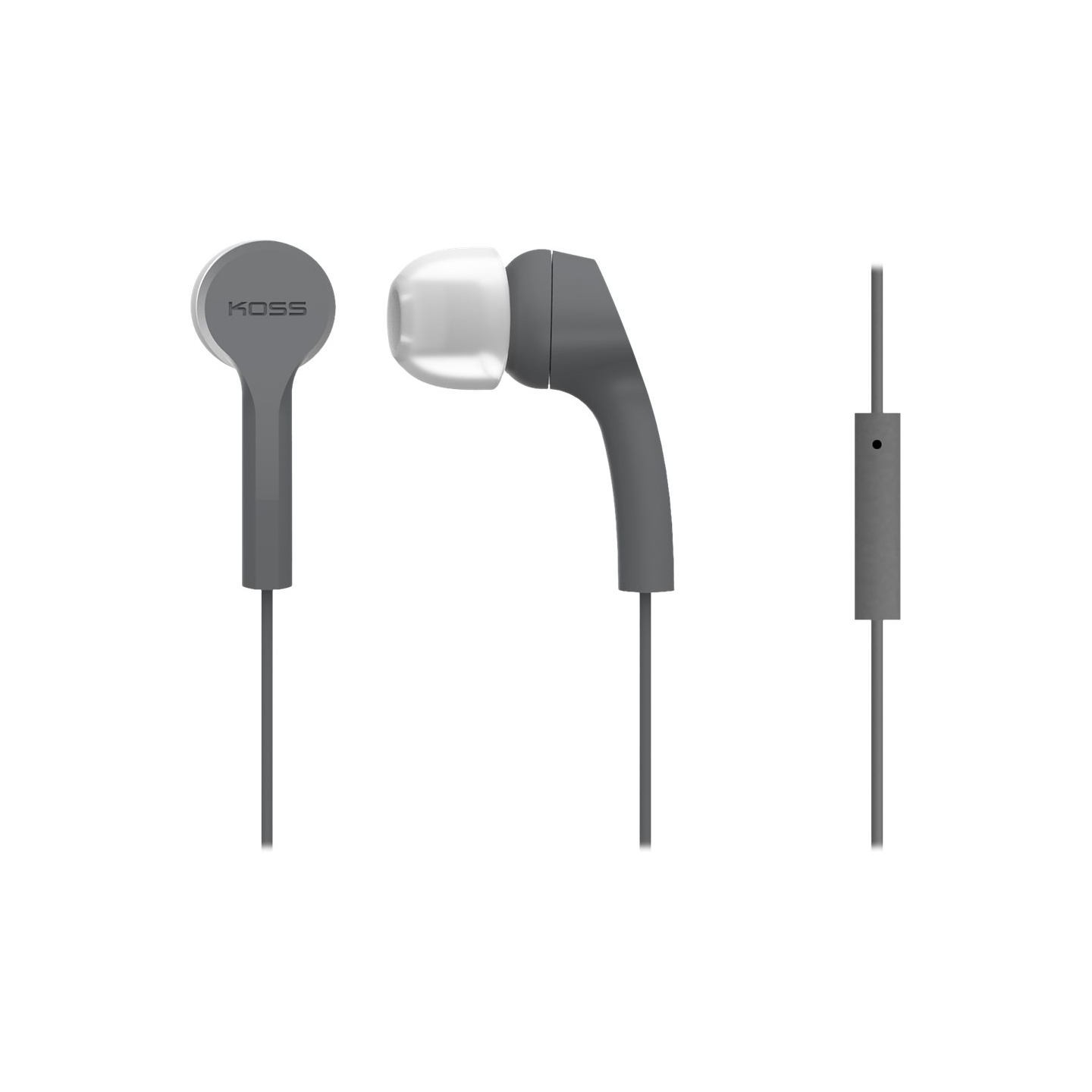 Koss | Headphones | KEB9iGRY | Wired | In-ear | Microphone | Gray