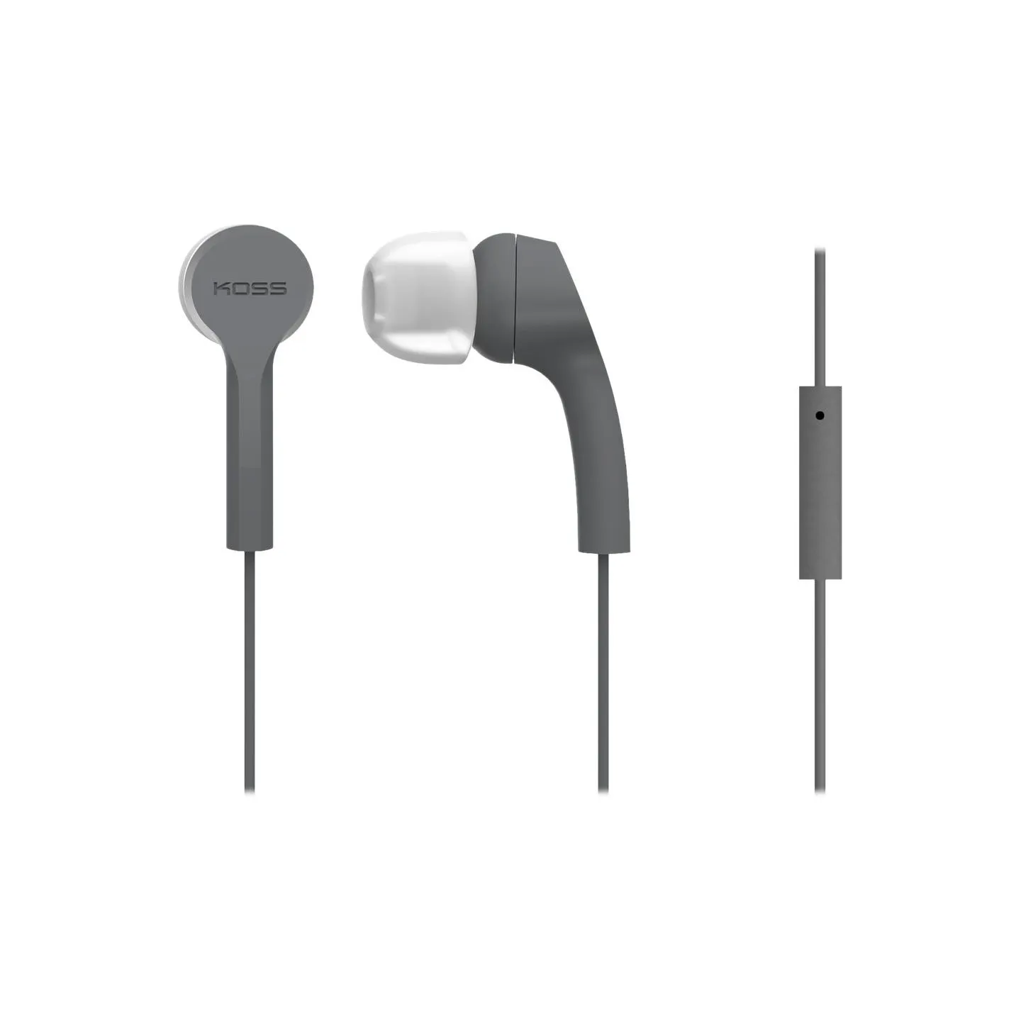 Koss | Headphones | KEB9iGRY | Wired | In-ear | Microphone | Gray