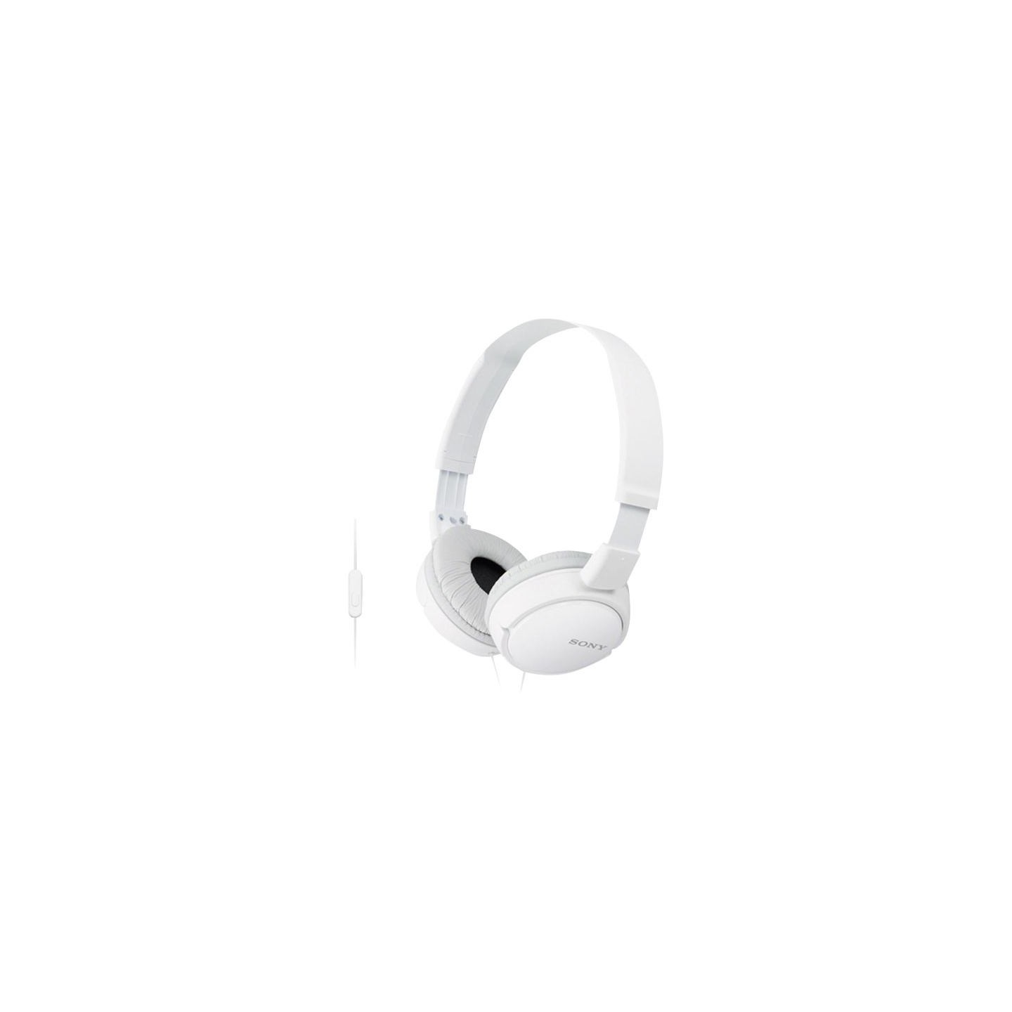 Sony | MDR-ZX110APW.CE7 | Wired | On-Ear | Microphone | White