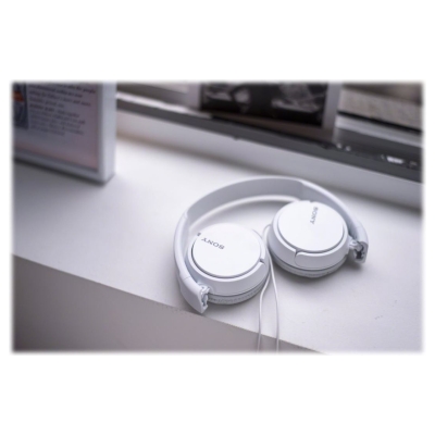 Sony | MDR-ZX110APW.CE7 | Wired | On-Ear | Microphone | White