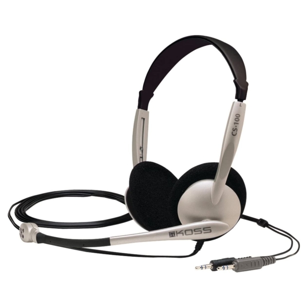 Koss | Headphones | CS100 | Wired | On-Ear | Microphone | Black/Gold