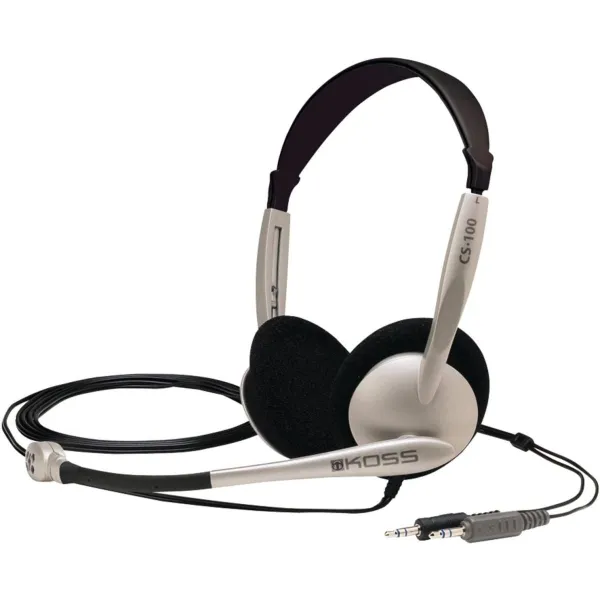 Koss | Headphones | CS100 | Wired | On-Ear | Microphone | Black/Gold