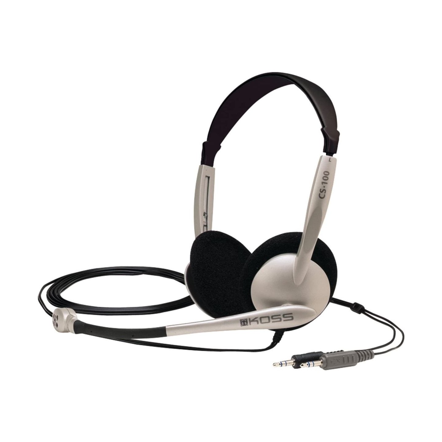 Koss | Headphones | CS100 | Wired | On-Ear | Microphone | Black/Gold