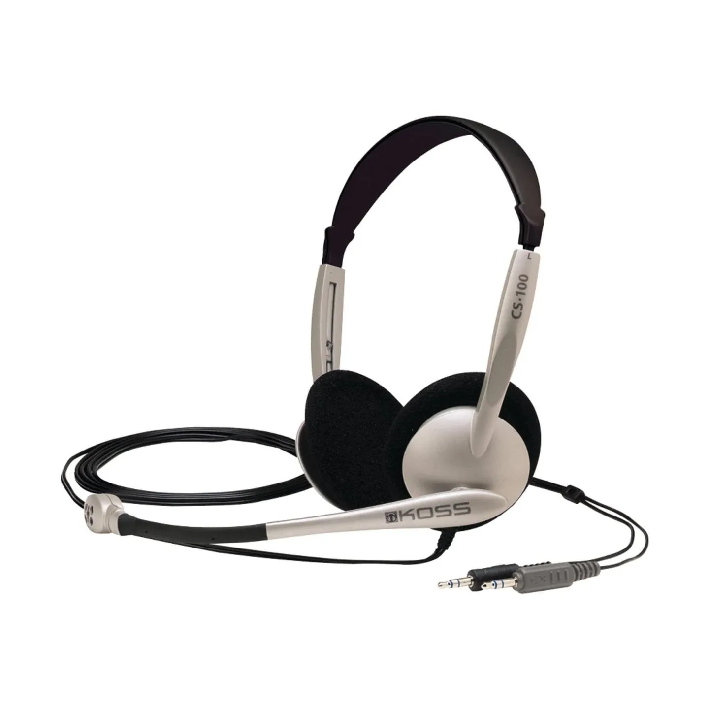 Koss | Headphones | CS100 | Wired | On-Ear | Microphone | Black/Gold