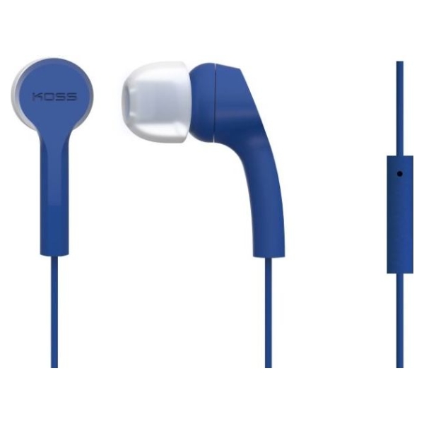 Koss | Headphones | KEB9iB | Wired | In-ear | Microphone | Blue