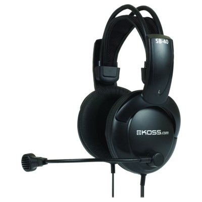Koss | Headphones | SB40 | Wired | On-Ear | Microphone | Black