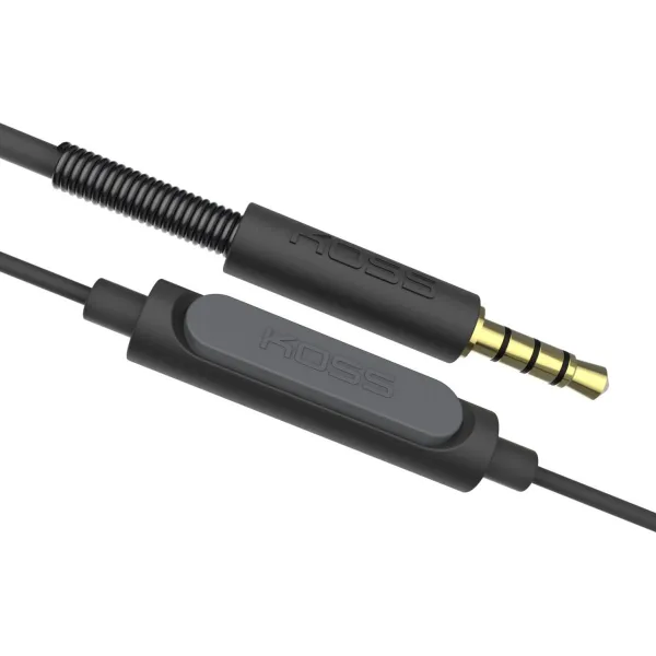 Koss | Headphones | KPH30iK | Wired | On-Ear | Microphone | Stealth Grey