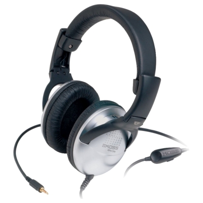 Koss | Headphones | SB45 | Wired | On-Ear | Microphone | Silver/Black | Noise canceling